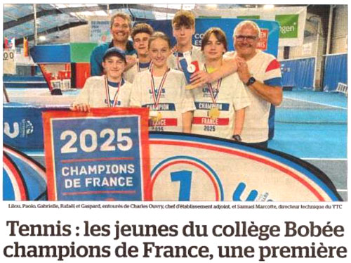 Tennis - champions de France