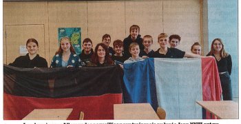 De jeunes Allemands au collège Bobée