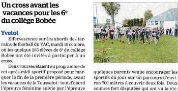 Un cross avant les vacances pour les sixièmes