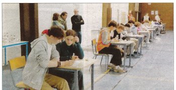 Ambiance digne d'un stade pour les Olympiades de mathématiques