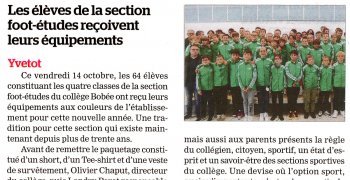 Remise des tenues sportives "Football"