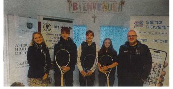 Remise des tenues section "Tennis" - Collège Bobée